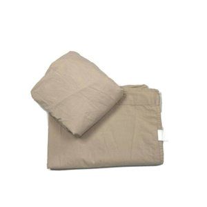 Tan Twin Sized Sheets Set 1 Fitted & 1 Flat Cotton